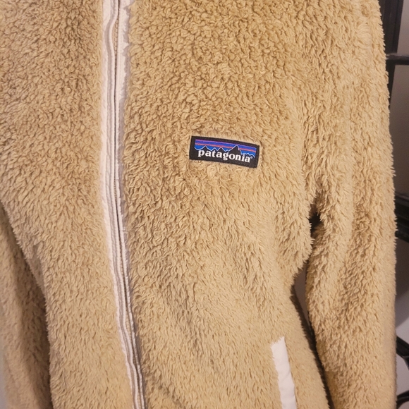 Patagonia fleece jacket tan size womans small - Picture 7 of 8